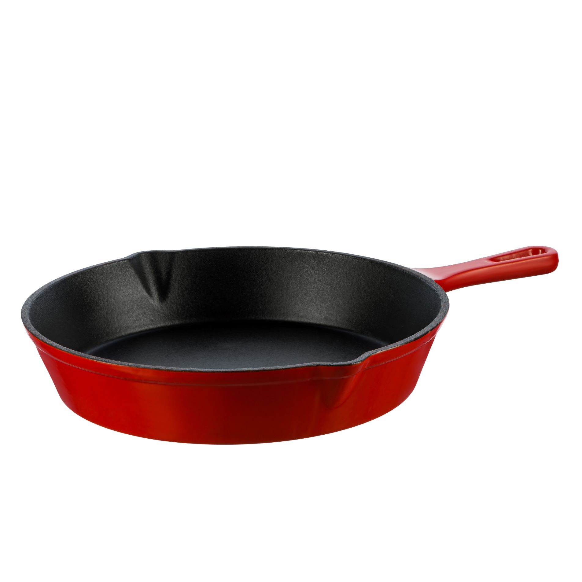 Geëmailleerde gietijzeren pan – 25 cm. – rood