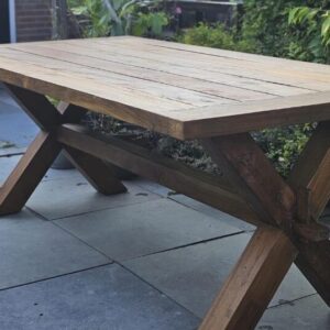 Massief houten teaktafel